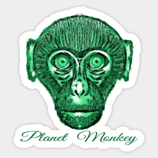 Bored Ape on Planet Monkey Sticker